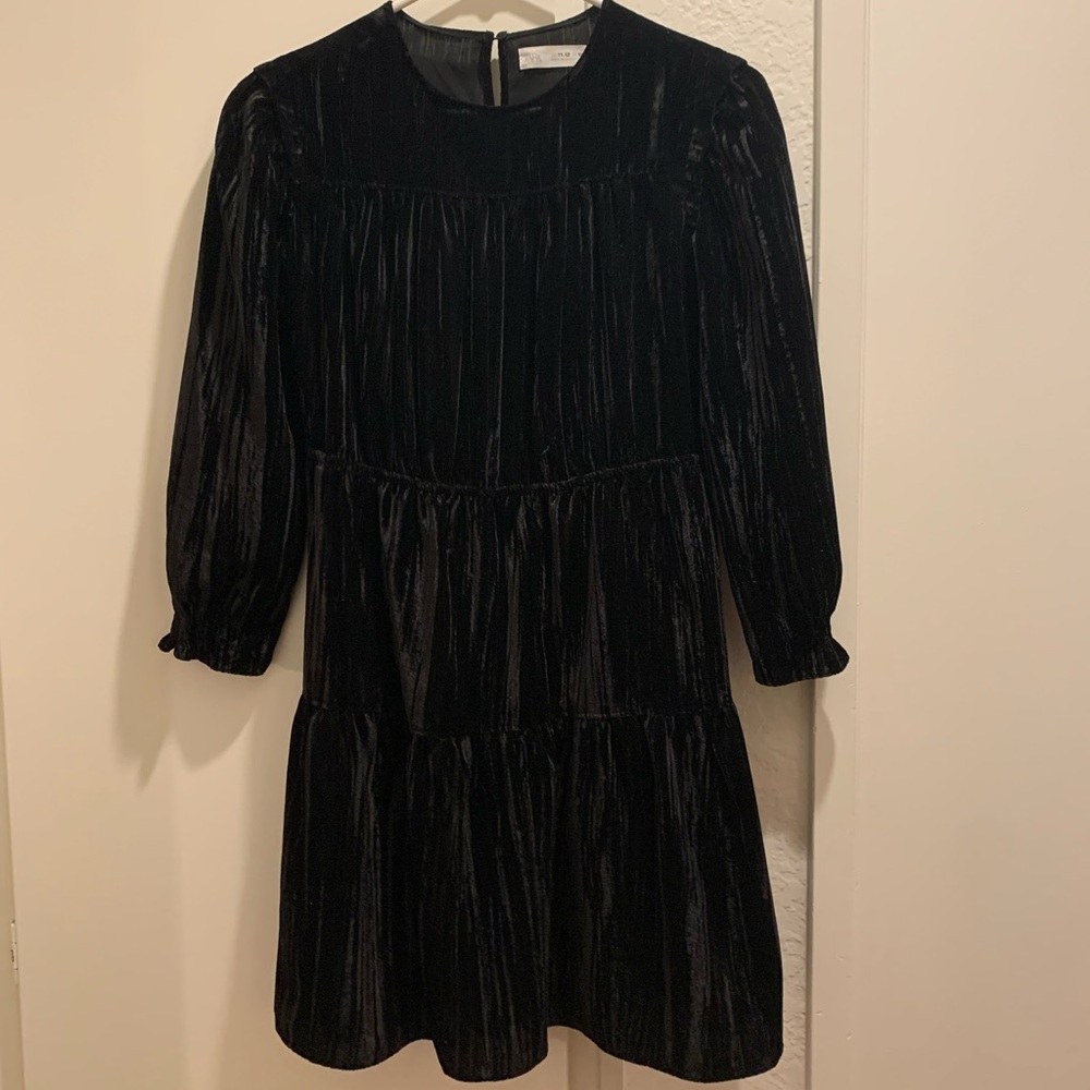 Zara Girls velvet dress